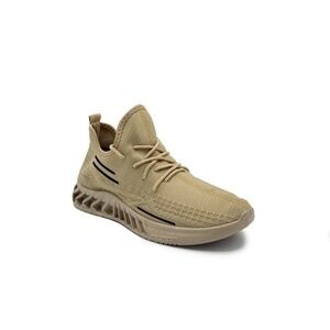 AKADEMIKS Men's Fit 2.0 Knit Breathable Jogger Sneakers Athletic Sz 13 NEW Beige